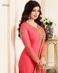 GLOSSY SUZEN CATALOGUE GEORGETTE EMBROIDERED PARTY WEAR COLLECTION (12)