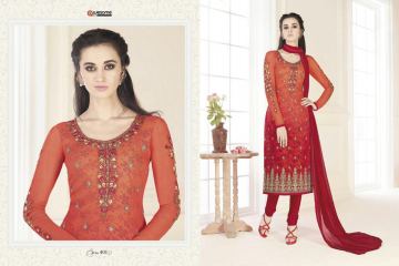 GOLDEN ENTERPRISE DREAMZ AWESOME VOL 4 GEORGETTE EMBROIDERED PARTY WEAR SUITS (1)