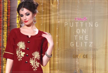 GRACE gless cotton slub soft finish heavy rich look quality with embrodary concept & pettrn kurties WHOLESALE BEST ARTE BY GOSIYA EXPORTS SURAT (12)