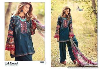 GUL AHMAD BY SHREE FABS HEAVY DESIGNER WHOLESALE PRINTED COTTON WITH HEAVY EMBROIDERY AND PATCH WORK DRESS MATERIAL AT WHOLESALE BEST RATE BY GOSIYA EXPORTS SURAT (4)