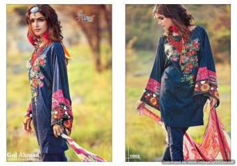 GUL AHMAD BY SHREE FABS HEAVY DESIGNER WHOLESALE PRINTED COTTON WITH HEAVY EMBROIDERY AND PATCH WORK DRESS MATERIAL AT WHOLESALE BEST RATE BY GOSIYA EXPORTS SURAT (5)