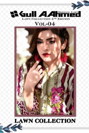 GUL AHMED VOL 4 LAWN FABRIC DRESS MATERIAL WHOLESALE RATE BEST RATE BY GOSIYA EXPORTS SURAT (1)