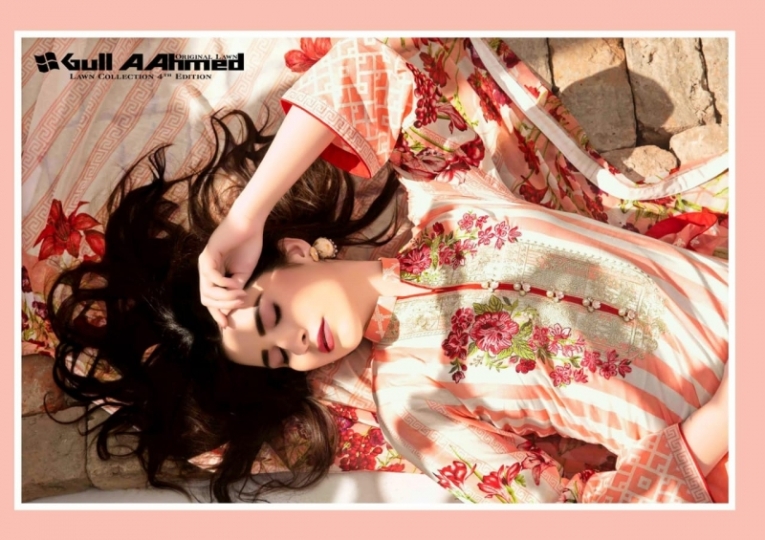 GUL AHMED VOL 4 LAWN FABRIC DRESS MATERIAL WHOLESALE RATE BEST RATE BY GOSIYA EXPORTS SURAT (5)
