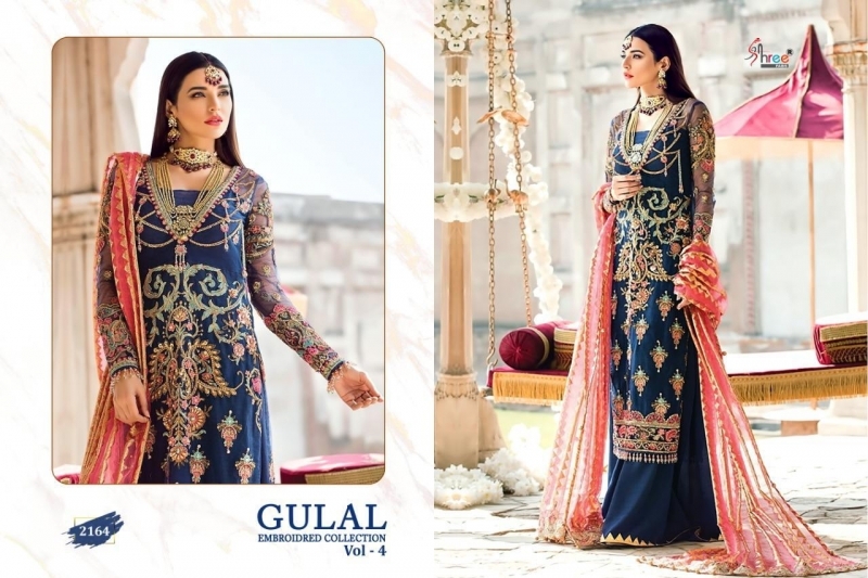 GULAL EMBROIDERED COLLECTION VOL 4 SHREE FABS HEAVY PAKISTANI SUIT WHOLESALE DEALER BEST RATE BY GOSIYA EXPORTS SURAT (4)