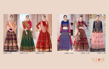 GULZAR BRIDAL LEHENGHA COLLECTION WHOLESALE BEST RATE BY GOSIYA EXPORTS SURAT INDIA (11)