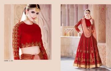 GULZAR BRIDAL LEHENGHA COLLECTION WHOLESALE BEST RATE BY GOSIYA EXPORTS SURAT INDIA (3)