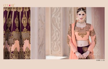 GULZAR BRIDAL LEHENGHA COLLECTION WHOLESALE BEST RATE BY GOSIYA EXPORTS SURAT INDIA (9)