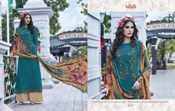 HAYA BY AURAH FINE COTTON WITH EMBROIDERED SALAR KAMEEZ WHOLESALE BEST RATE SURAT (2)