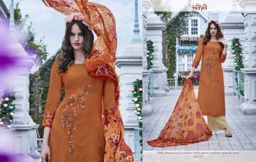 HAYA BY AURAH FINE COTTON WITH EMBROIDERED SALAR KAMEEZ WHOLESALE BEST RATE SURAT (3)