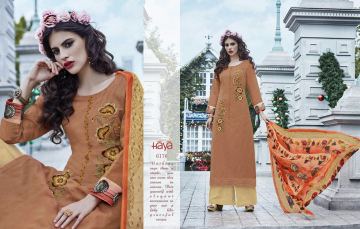 HAYA BY AURAH FINE COTTON WITH EMBROIDERED SALAR KAMEEZ WHOLESALE BEST RATE SURAT (6)