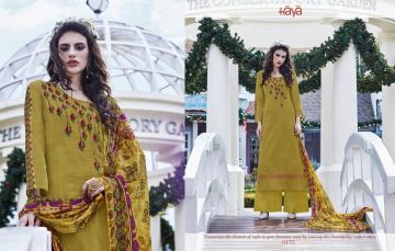 HAYA BY AURAH FINE COTTON WITH EMBROIDERED SALAR KAMEEZ WHOLESALE BEST RATE SURAT (7)