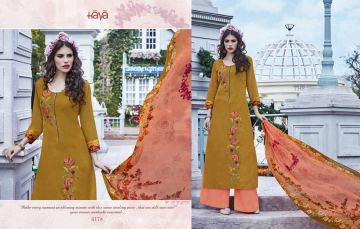 HAYA BY AURAH FINE COTTON WITH EMBROIDERED SALAR KAMEEZ WHOLESALE BEST RATE SURAT (8)