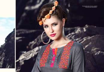 Hayaa trendy embroidery kurti WHOLESALE BEST RATE BY GOSIYA EXPORTS SURAT (11)