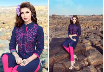 Hayaa trendy embroidery kurti WHOLESALE BEST RATE BY GOSIYA EXPORTS SURAT (12)