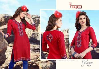 Hayaa trendy embroidery kurti WHOLESALE BEST RATE BY GOSIYA EXPORTS SURAT (14)