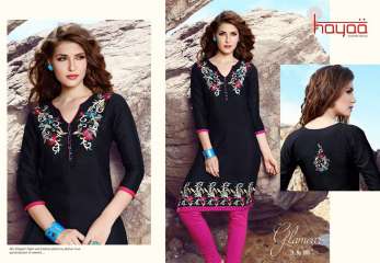 Hayaa trendy embroidery kurti WHOLESALE BEST RATE BY GOSIYA EXPORTS SURAT (15)