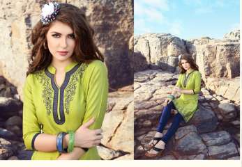 Hayaa trendy embroidery kurti WHOLESALE BEST RATE BY GOSIYA EXPORTS SURAT (3)