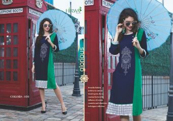 HIRWA COLORS RAYON EMBROIDERED KURTIS WHOLESALE SUPPLIER AT SURAT BEST RATE BY GOSIYA EXPORTS SURAT (10)