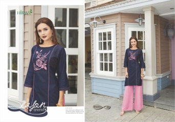 HIRWA SHADES COTTON SLUB PARTY WEAR KURTIS WHOLESALE BEST RATE BY GOSIYA EXPORTS SURAT (13)