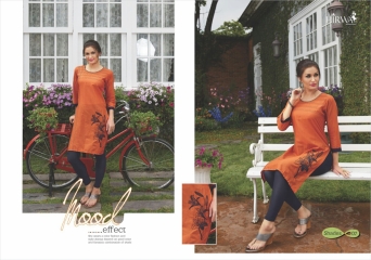 HIRWA SHADES COTTON SLUB PARTY WEAR KURTIS WHOLESALE BEST RATE BY GOSIYA EXPORTS SURAT (14)