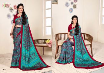 HRAJ FASHION BY CRAPE PRINTS CASUAL WEAR SAREES COLLECTION WHOLESALE ONLINE BEST RATE BY GOSIYA EXPORT SURAT (12)