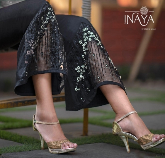   INAYA BY LIBAS STUDIOS PRESENTS DESIGNER BELL PANTS PURE COTTON FABRIC PANT WHOLESALE DEALER BEST RATE BY GOSIYA EXPORTS SURAT (8)