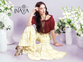 INAYA BY STUDIO LIBAS GHARARA PANTS PURE COTTON REYON COLLECTION WHOLESALE SELLER BEST RATE BY GOSIYA EXPORTS SURAT (2)