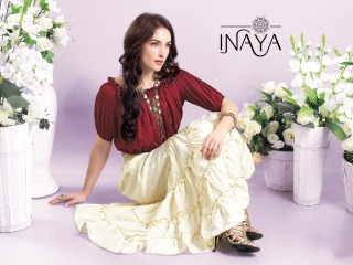 INAYA BY STUDIO LIBAS GHARARA PANTS PURE COTTON REYON COLLECTION WHOLESALE SELLER BEST RATE BY GOSIYA EXPORTS SURAT (3)