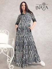 INAYA BY STUDIO LIBAS MAXI SHIRT K-16 COTTON PRINTS COLLECTION WHOLESALE DEALER BEST RATE BY GOSIYA EXPORTS SURAT (3)