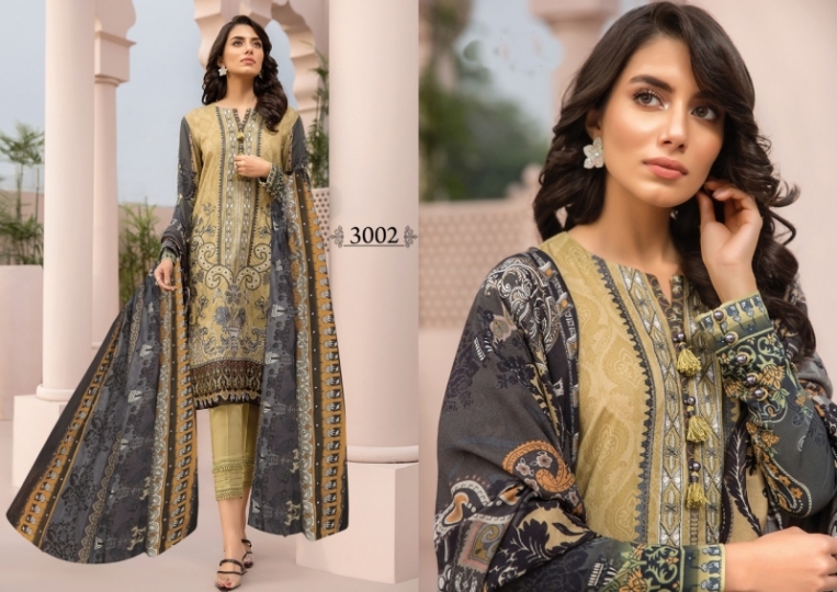 IRIS VOL 3 COTTON FABRIC WITH PRINTS WORK SALWAT SUIT KARACHI PRINTS WHOLESALE DEALER BEST  RATE BY GOSIYA EXPORTS SURAT (11)