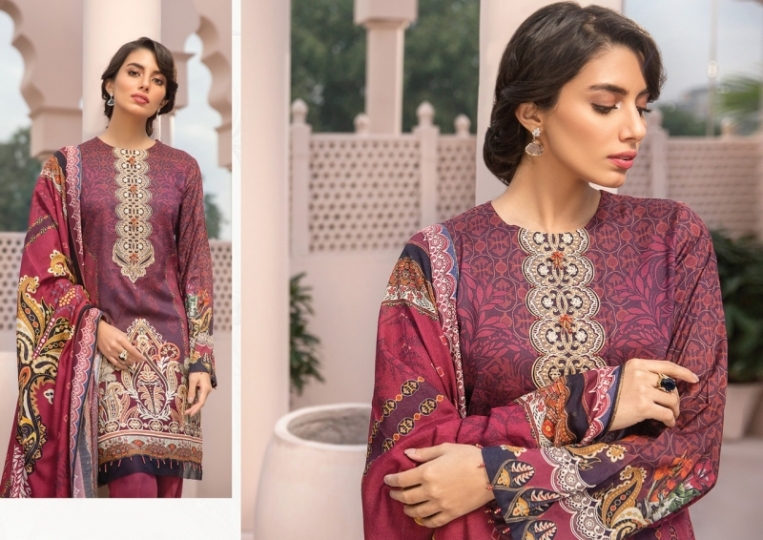 IRIS VOL 3 COTTON FABRIC WITH PRINTS WORK SALWAT SUIT KARACHI PRINTS WHOLESALE DEALER BEST  RATE BY GOSIYA EXPORTS SURAT (8)