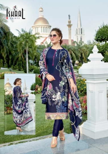ISHAAL PRINTS PRESENTS GULMOHAR VOL 11 LAWN COTTON FABRIC DRESS MATERIAL WHOLESALE DEALER BEST RATE BY GOSIYA EXPORTS SU (13)