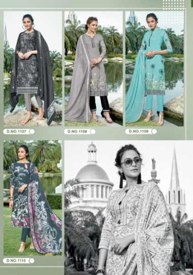 ISHAAL PRINTS PRESENTS GULMOHAR VOL 11 LAWN COTTON FABRIC DRESS MATERIAL WHOLESALE DEALER BEST RATE BY GOSIYA EXPORTS SU (20)