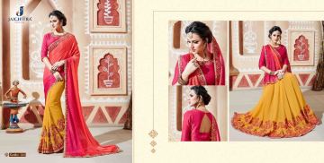 JAICHITRA KANIKA CATALOG GEORGETTE EMBROIDERED SAREES COLLECTION EXPORTS SURAT (1)