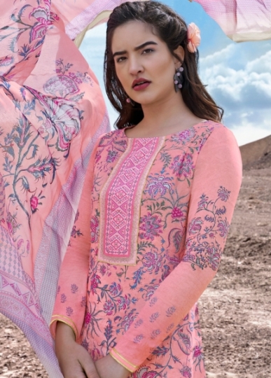 JINAAM DRESSES ZAHRA 8001-8006 SERIES COTTON SILK DRESS MATERIAL COLLECTION WHOLESALE DEALER BEST RATE BY GOSIYA EXPORTS SURAT (1