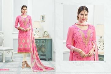 JINESH NX AANGAN VOL 1 WHOLESALE CATALOGUE CHANDERI EMBROIDERED SALWAR SUITS WHOLESALE BEST ARTE BY GOSIYA EXPORTS SURAT (4)