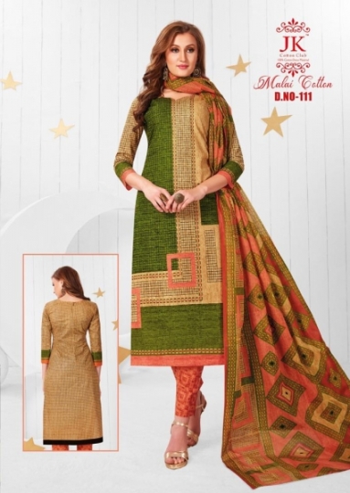 JK COTTON CLUB MALAI COTTON HEAVY LAWN  (12)