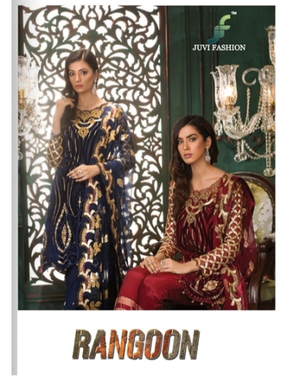 JUVI FASHION RANGOON GEORGETTE PAKISTANI SUIT WHOLESALE DEALER BEST RATE BY GOSIYA EXPORTS SURAT (1)