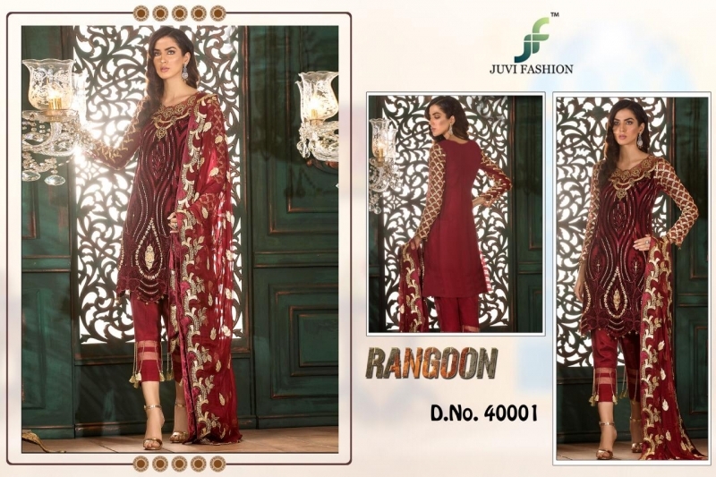 JUVI FASHION RANGOON GEORGETTE PAKISTANI SUIT WHOLESALE DEALER BEST RATE BY GOSIYA EXPORTS SURAT (2)