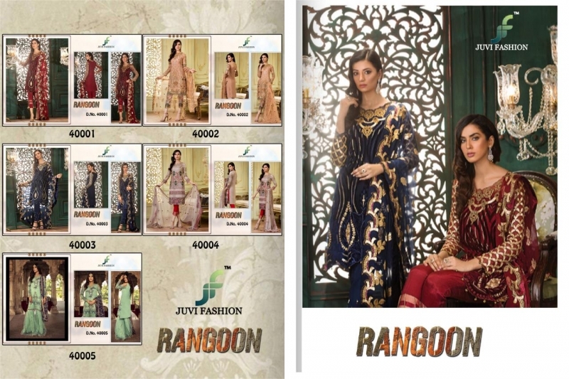 JUVI FASHION RANGOON GEORGETTE PAKISTANI SUIT WHOLESALE DEALER BEST RATE BY GOSIYA EXPORTS SURAT (8)