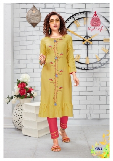 KAJAL STYLE F LABEL VOL 4 KURTI PLAZO PAINT SHARARA COMBO WHOLESALE  DEALER BEST RATE BY GOSIYA EXPORTS SURAT (4)