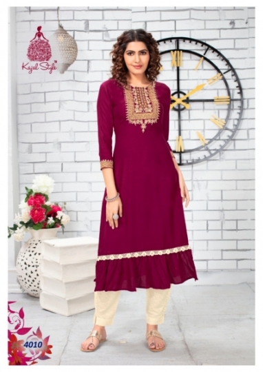 KAJAL STYLE F LABEL VOL 4 KURTI PLAZO PAINT SHARARA COMBO WHOLESALE  DEALER BEST RATE BY GOSIYA EXPORTS SURAT (5)