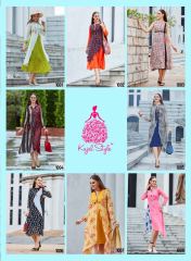 KAJAL STYLE FASHION BLOSSOM VOL 1 CATALOG GEORGETTE PARTY WEAR KURTIES WHOLESALE SELLER BEST RATE BY GOSIYA EXPORTS SURAT ( (8)