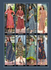 KAJAL STYLE FASHION GALLERIA VOL 3 CATALOG FANCY RAYON PRINTS KURTIS WHOLESALE SUPPLIER BEST RATE BY GOSIYA EXPORTS (1)