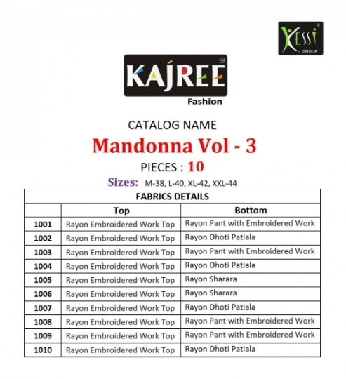 KAJREE FASHION MANDONNA VOL 3 (11)