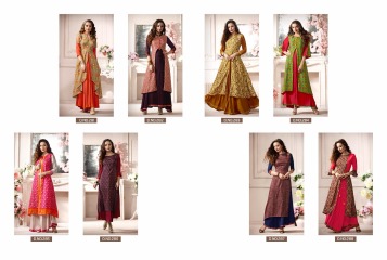 KAJREE FASHION RIVAAZ CATALOG SOFT SILKS WITH RAYON PARTY WEAR GOWNS COLLECTION (10)