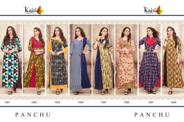 Kajri style panchu vol 1 long gown style kurties collection at wholesale BEST RATE BY GOSIYA EXPORTS SURAT (15)