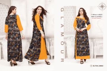 Kajri style panchu vol 1 long gown style kurties collection at wholesale BEST RATE BY GOSIYA EXPORTS SURAT (4)