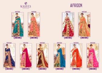 KALISTA FASHION BY AAFREEN CATALOGUE DESIGNER PARTY WEAR SAREES COLLECTION WHOLESALE BEST RATE BY GOSIYA EXPORTS SURAT (12)