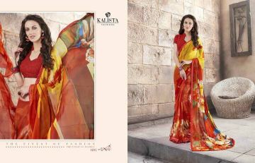 KALISTA FASHION LILY VOL 1 GEORGETTE PRINTS SAREES WHOLSALER BEST RATE BY GOSIYA EXPORTS (3)